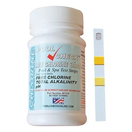 Easy Chlorine Checker, Includes 50 Reagents, Can Measure 0.1 ppm, Residual Chlorine Concentration Measurement Reagent, Measuring Alkalinity and pH Levels