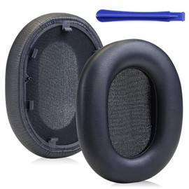 MOLGRIA WH-1000XM5 Ear Pads Cushion, Replacement Protein Leather Earpads for Sony WH1000XM5 Noise Canceling Over-Ear Headphones(Black)