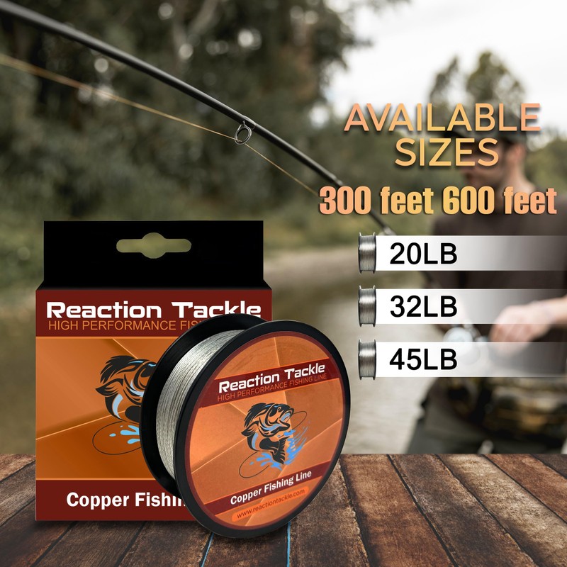 Reaction Tackle Copper Trolling Wire - Copper Fishing Line -