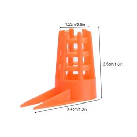 Mipcase 60Pcs Bee Queen Cages Protective Cage Beekeeping Tool for Bee Breeding Transport Durable Plastic Design for Enhanced Reproduction Rates