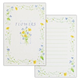Enuby EA Flower Postcard Notes Flowers | Postcards 10 Sheets Postcards with Postcard Frame with Postcode Frame Horizontal Writing
