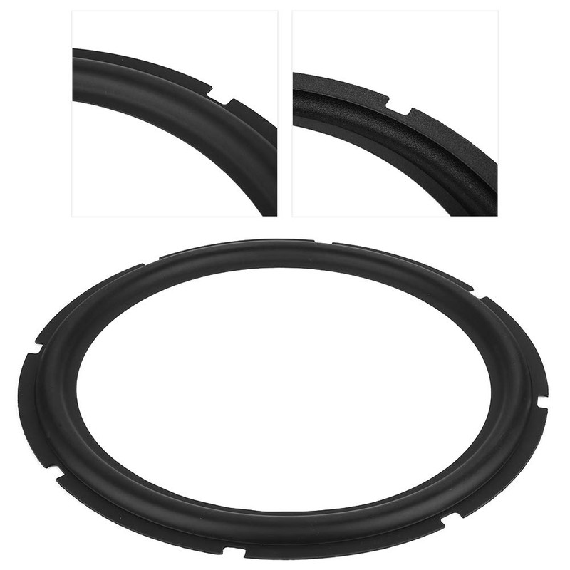 Durable 12 inch Universal Rubber Bass Speaker Repair Kit, Black