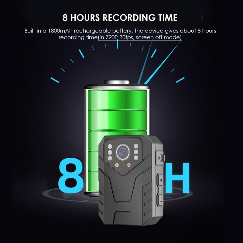 4K Body Camera, Portable WiFi Body Camera with Shoulder Clip