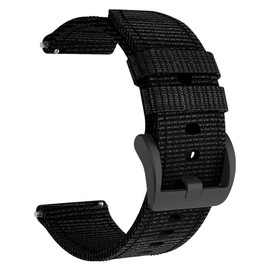 OVERSTEP 22mm Canvas Watch Band for Garmin Forerunner 255/265,Venu 2 Venu 3 Quick Dry Adjustable Breathable Strap