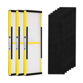 FLT4825 Replacement Filter B Fit for Germ Guardian Air Purifier, ac4825e Replacement Filter Fit for ac4825 AC4825 AC4300 AC4900 AC4825DLX AC4850 CDAP4500 AP2200, 3 True HEPA + 6 Carbon Filters