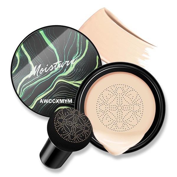 AWCCXMYM CC Cream Cushion Foundation Full Coverage Foundation Matte Moisturizing