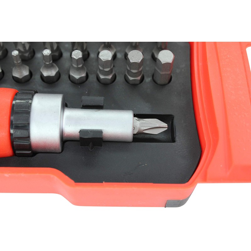Ratchet Screwdriver Bit Set 38-Piece Torx Hex PH Slotted PZ