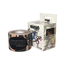 MONZO, Cinta Kinesiológica, Kinesio Tape, Black Series, Kinesio (CAMUFLAJE)