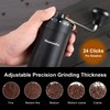 NewlukPro M7 Pro Manual Coffee Grinder,Titanium Coating Conical Burr,Hand Coffee