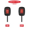 MKBKLLJY 1Pcs Red Paste Type Switch Car Rocker Switch ON/Off