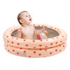 Round Inflatable Swimming Pool Vintage Heart Pattern Thicken Kids Paddling
