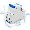 Baomain Miniature Circuit Breaker 2-Pole 40A NXB-63 DZ47-63 C40 400VAC,