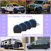 MORNYRAY Tire Covers 4 Pack,Waterproof Anti-UV Snow Sun Rain Tire