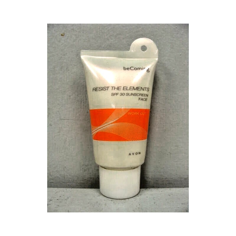 AVON RESIST THE ELEMENTS BY AVON SPF 30 SUNSCREEN BECOMING