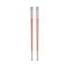 Reusable Stainless Steel Chopsticks,Dishwasher Safe , Easy to Use(2 PCS,Rose