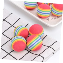 BESPORTBLE 10pcs Balls for Indoor Golf Practice Lightweight Training Aid for Safe Approach Shot Practice Soft and Flexible Design Random Colors