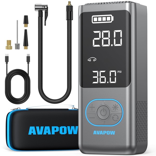 AVAPOW AP18 Tire Inflator Portable Air Compressor, 300% Faster 150