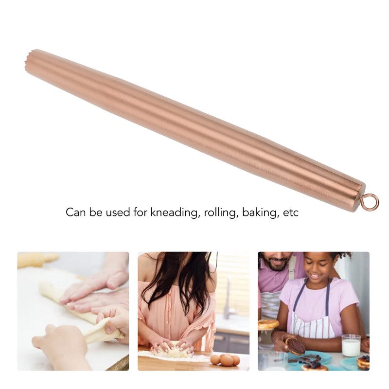 Rolling Pin 304 Stainless Steel Crushed Ice Dough Roller for
