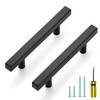 Ravinte Black Cabinet Handles 30 Pack 3-1/2 inch Matte Black