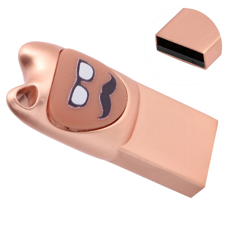 U Disk Cartoon Moustache Pattern USB Flash Drive Computer Data
