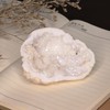 KYEYGWO Natural Titanium Coated Crystal Raw Piece Geode, Quartz Cluster