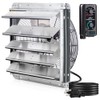 iLIVING 18" Wall Mounted Shutter Exhaust Fan, Automatic Shutter, with