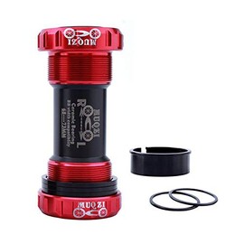 VOANZO Red Mountain Bike 68-73mm Bottom Bracket Shell Thread BC1.37 Type Crankset Ceramic Bearings Integrated Bike Central Axle