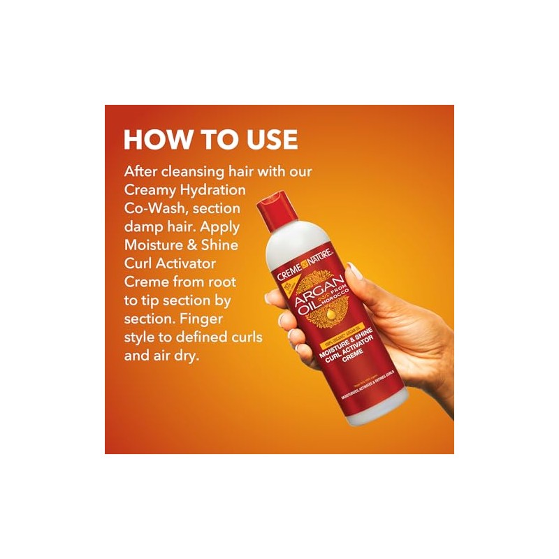 Creme of Nature with Argan Moisture & Shine Curl Activator