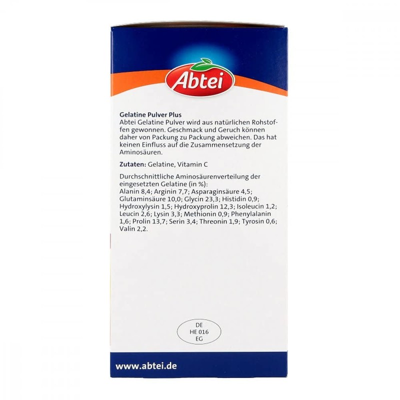 Abtei Gelatine Plus Vitamin C Pulver 400 g