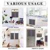 RYB HOME Short Curtains Gray Half Window Curtains for Bedroom,