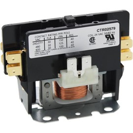 Replacement for Trane Single Pole / 1 Pole 30 Amp 24 Volt Coil Condenser Contactor CTR1057
