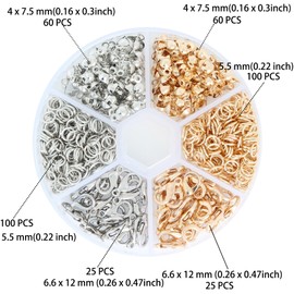 TBXqian Jewelry Findings Kit, 11pcs Jewelry Repair Tools Kit with 490pcs Jewelry Making Supplies Kit, Earrings Making Supplies Includes Jewellery Clasps Set Plier and Tweezer for Jewelry Making Repair