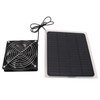 10W Solar Panel Fan Kit Waterproof Cooling Ventilator for Dog