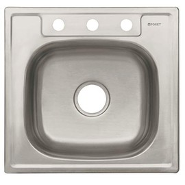 Foset Basic TA-553B, Tarja sencilla de empotrar 53 x 50 cm acabado satín