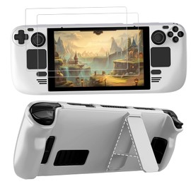 LUPAPA Protective Case for Steam Deck with Kickstand, Non-Slip Protective Shell for Steam Deck Made of PC Material, Accessories for Steam Deck Gaming Handheld