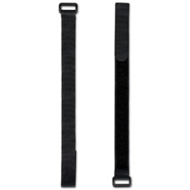 FrogJim Black Velcro Cable Ties with Buckle, Re-Usable Velcro Strap, 20 mm Wide Nylon with Re-Closable Zip Bag