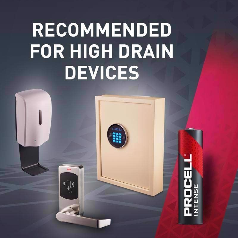 Procell Alkaline Intense Power D, 1.5V Batteries Pack of 12