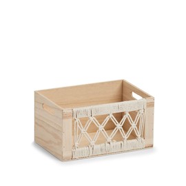 Zeller Boho 15188 Storage Box 30 x 20 x 16 cm Wood