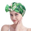 Shower Cap - Women Bowknot Bath Cap Double Layer Large