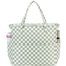 Waterproof Beach Tote Pool Bags for Women Ladies Extra Large Gym Tote Carry On Bag With Wet Compartment for Weekender Travel