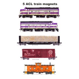 Atlantic Coast Line Local Freight Train 5 magnets by Andy Fletcher