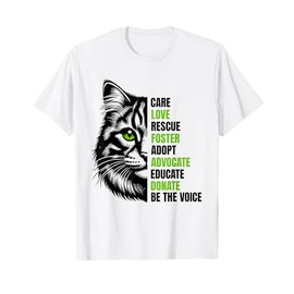 Paws Under the Moon - Cat Lovers Gifts Cat Rescue Gift Feral Kittens Homeless Foster Adopt Cats TNR T-Shirt, Small, White