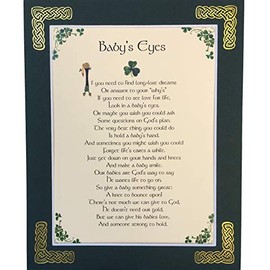 Baby's Eyes - 8x10 Blessing with Green Matting