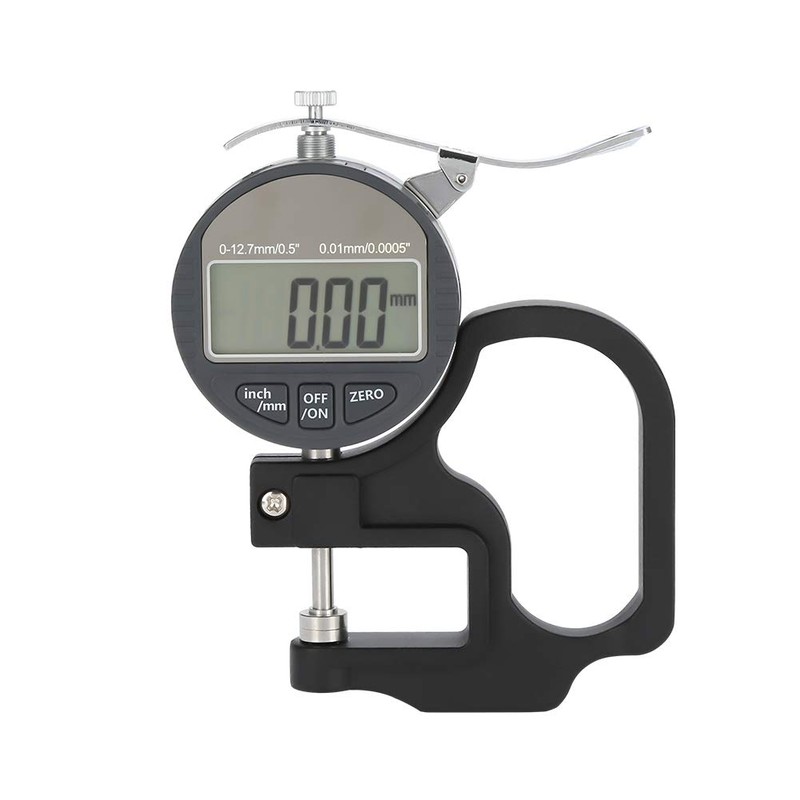Digital Thickness Gauge, Thickness Caliper, Electronic Micrometer, 0-12.7 mm Metric