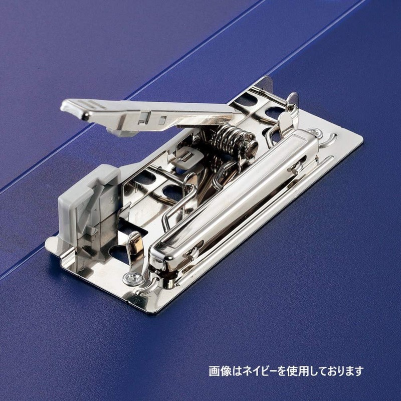 Lihit Lab F7032-8 Binder, Punchless File, One-Touch Open/Close, A4, S