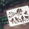 FINGERINSPIRE Love Birds Tree Branches Stencil 29.7 x 21 cm