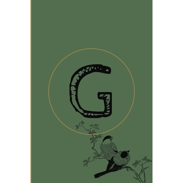 G: Initial Monogram Journal: Nature Themed Design: 120 Pages