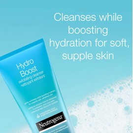 Neutrogena Hydro Boost Exfoliating Face Scrub - Hyaluronic Acid and AHA - Face Cleanser - Non-Comedogenic - 141g