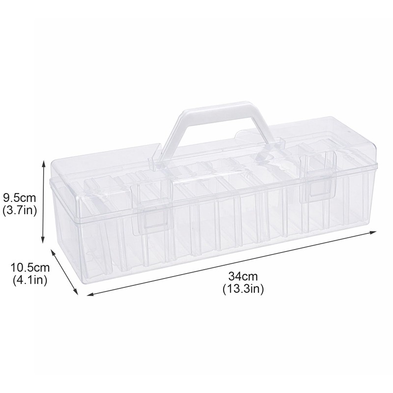 12 Pcs Playing Card Case with Large Box, Clear Trading