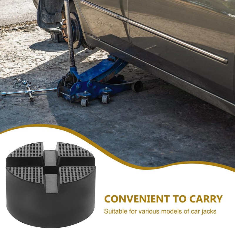 YARDWE Universal Jack Stand Pad, Load Capacity Reinforced Rubber Lift